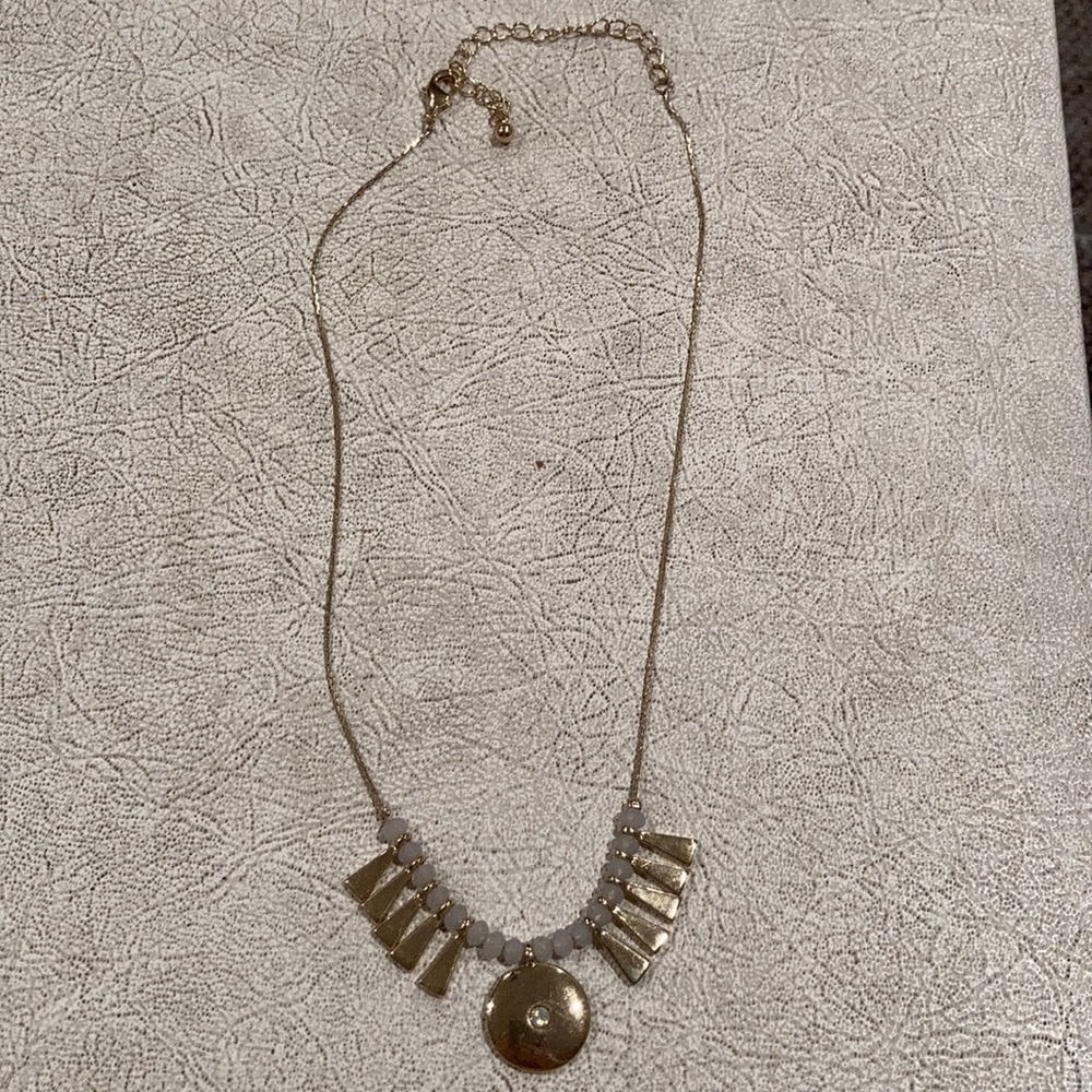 Free People Gold Statement Pendant Necklace